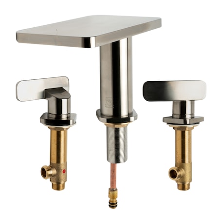 Alfi Brand Brushed Nickel Two-Handle 8" Widespread Bathroom Faucet AB1884-BN